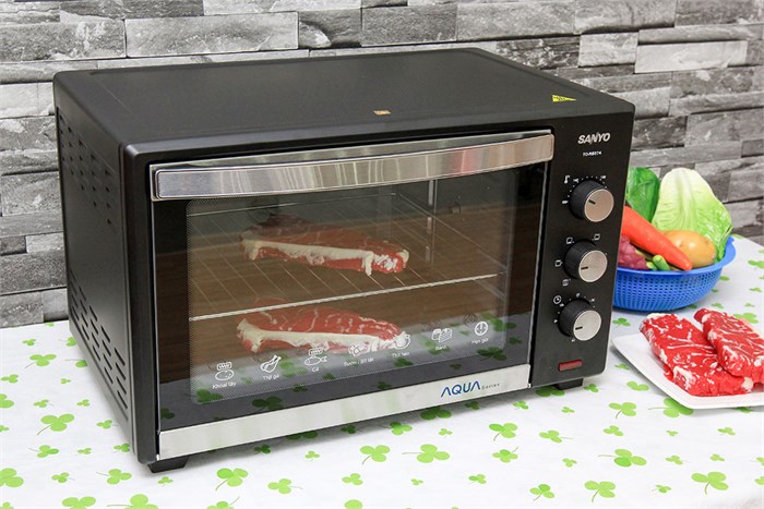 Lò nướng Sanyo Aqua TO-R8074 45 lít Màu Đen - Xám