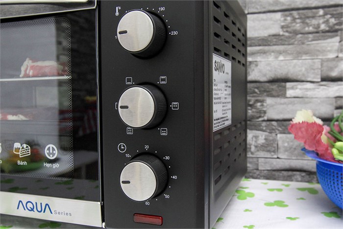 Lò nướng Sanyo Aqua TO-R8074 45 lít Màu Đen - Xám