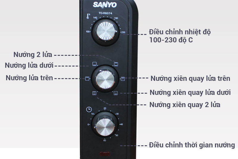 Lò nướng Aqua ATO-R6074 35 lít Lò nướng Aqua ATO-R6074 35 lít