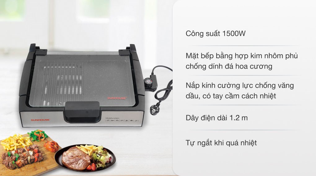 Bếp nướng điện Sunhouse SHD4603 - 2
