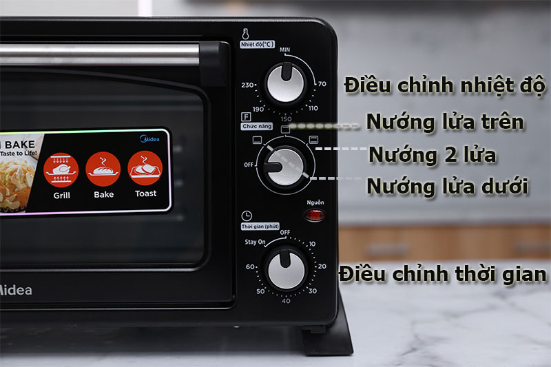 Lò nướng Midea 25 lít MEO-25EX1 Lò nướng Midea 25 lít MEO-25EX1
