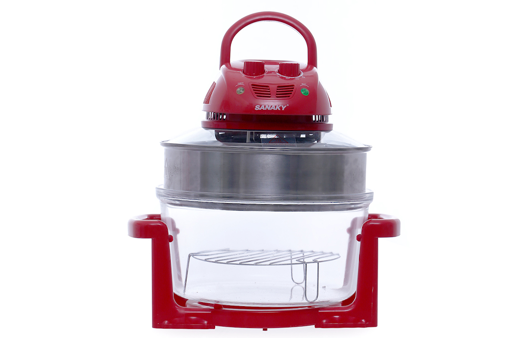 Lò nướng thủy tinh Sanaky VH 158D Màu Đỏ 15 lít Màu Đỏ