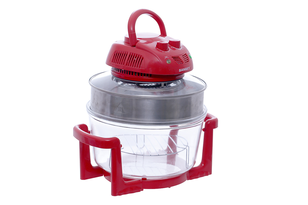 Lò nướng thủy tinh Sanaky VH 158D Màu Đỏ 15 lít Màu Đỏ