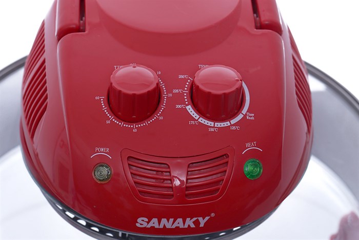 Lò nướng thủy tinh Sanaky VH 158D Màu Đỏ 15 lít Màu Đỏ