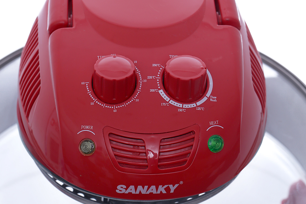 Lò nướng thủy tinh Sanaky VH 158D Màu Đỏ 15 lít Màu Đỏ