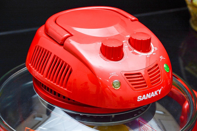 Lò nướng thủy tinh Sanaky VH 158D Màu Đỏ