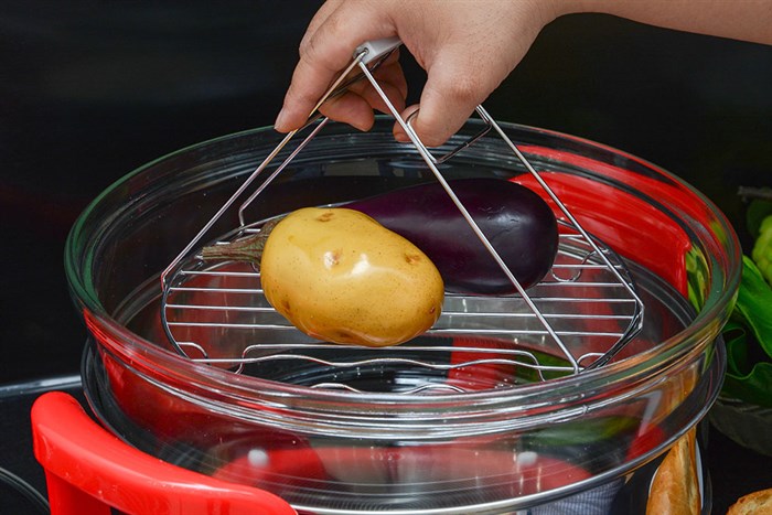 Lò nướng thuỷ tinh Sunhouse SH-412 Đỏ Màu Đỏ