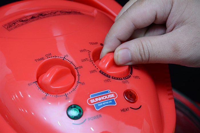 Lò nướng thuỷ tinh Sunhouse SH-412 Đỏ Màu Đỏ