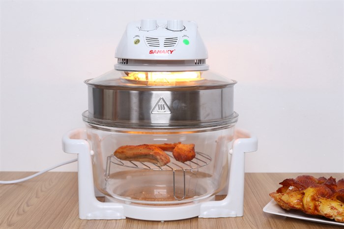 Lò nướng thuỷ tinh Sanaky 188T 15 lít Màu Trắng