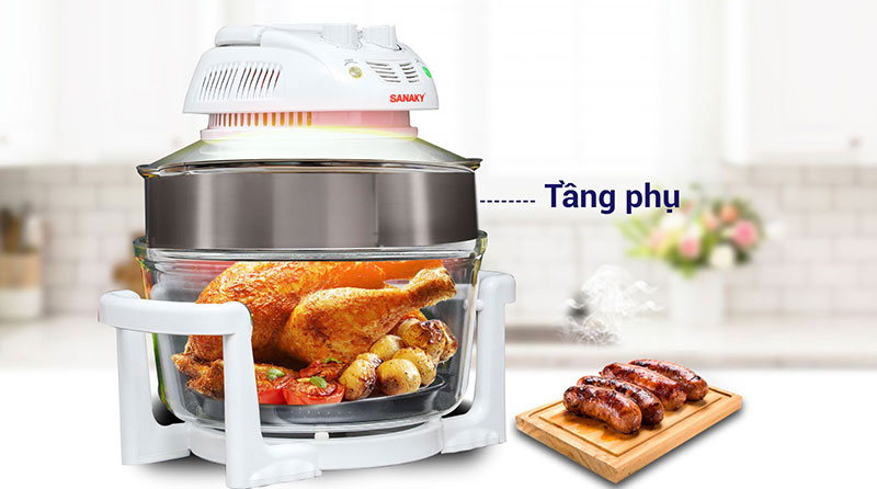 Lò nướng thuỷ tinh Sanaky 188T