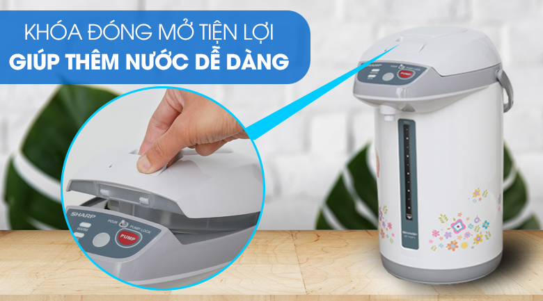 Bình thủy điện Sharp KP-Y40PV-CU 4 lít