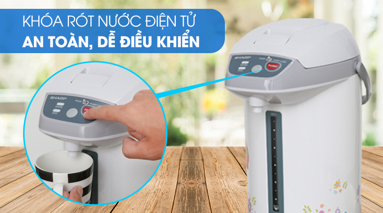 Bình thủy điện Sharp KP-Y40PV-CU 4 lít