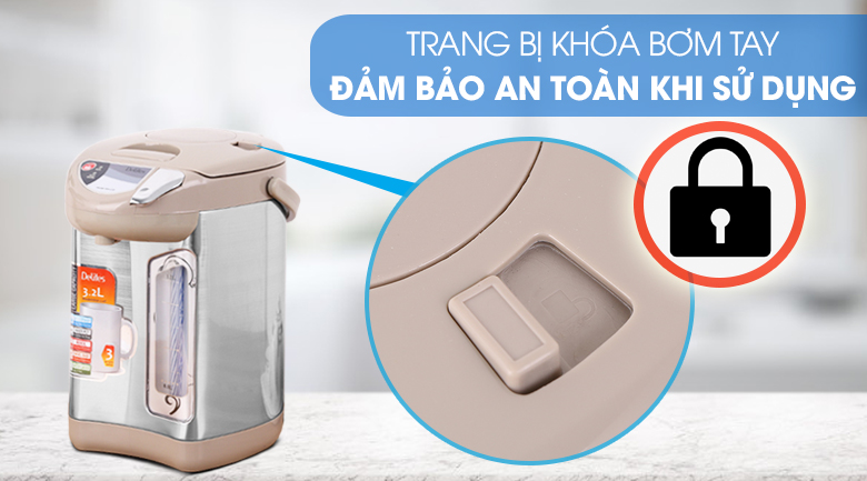 Bình thủy điện Delites EKA-5.0F 3.2 lít