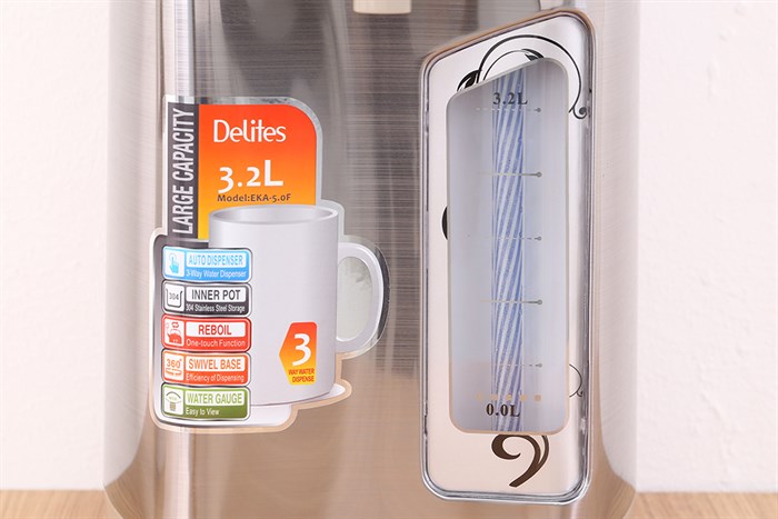 Bình thủy điện Delites EKA-5.0F 3.2 lít Màu Xám đậm