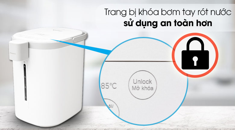 Khóa bơm tay - Bình thủy điện Kangaroo KGK1 5 lít