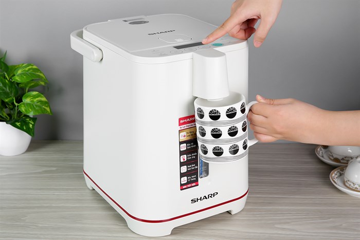 Bình thủy điện Sharp KP-40EBV-WH 4 lít Màu Trắng