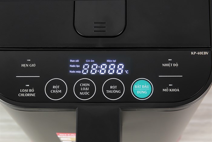 Bình thủy điện Sharp KP-40EBV-BK 4 lít Màu Đen