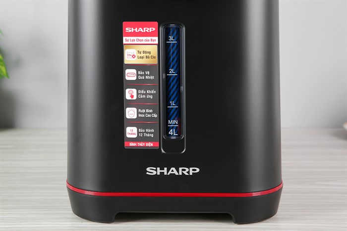 Bình thủy điện Sharp KP-40EBV-BK 4 lít Màu Đen