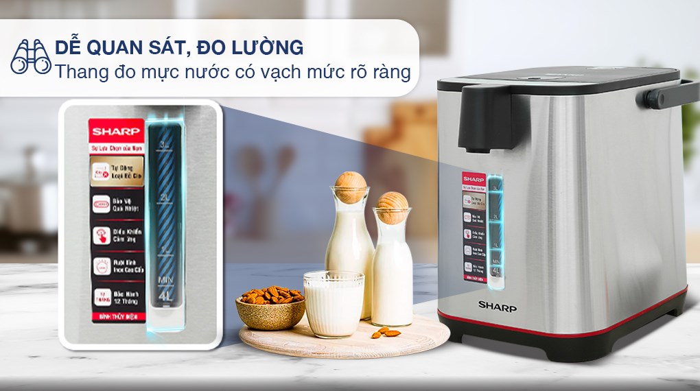 Bình thủy điện Sharp KP-40EBV-ST 4 lít