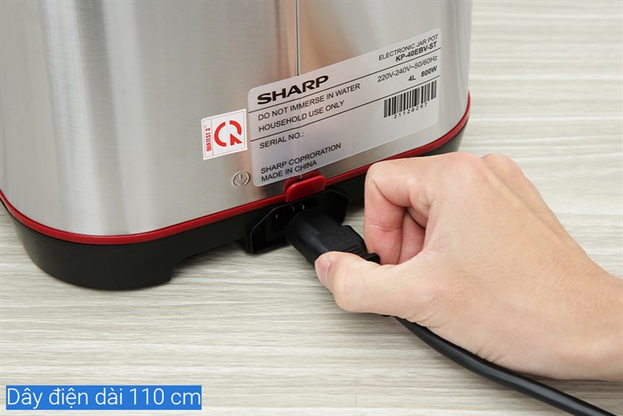 Bình thủy điện Sharp KP-40EBV-ST 4 lít Màu Inox