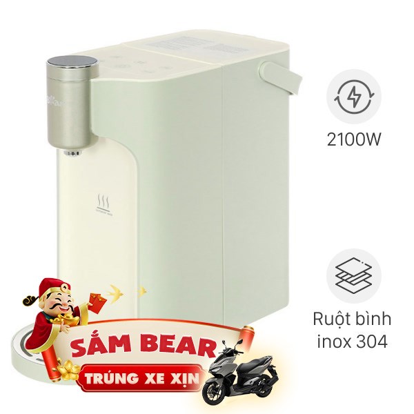 Bình thủy điện lọc nước Bear BWP-T402301G 4 lít