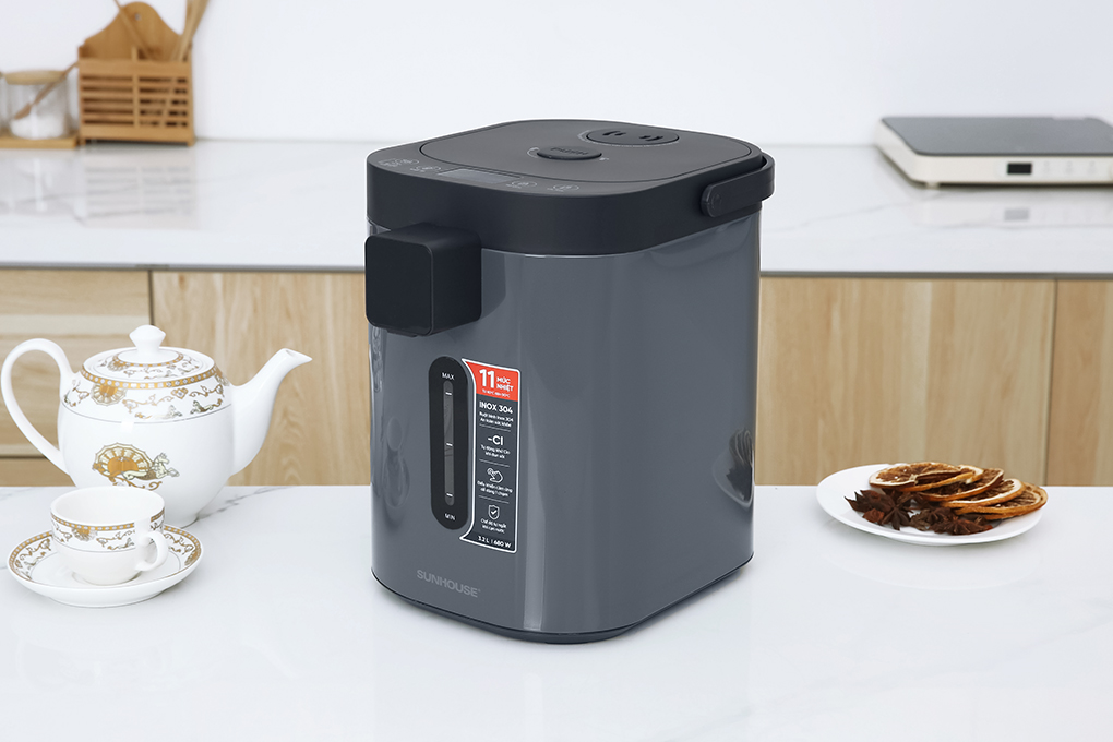 Bình thủy điện Sunhouse SHD1440 3.2 lít Màu Xám
