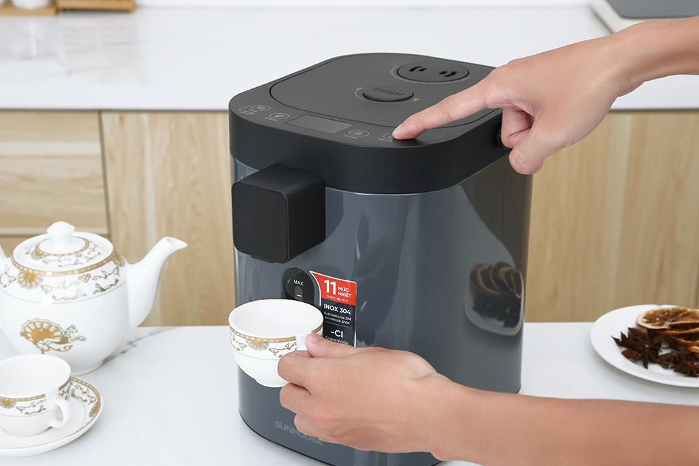 Bình thủy điện Sunhouse SHD1440 3.2 lít Màu Xám