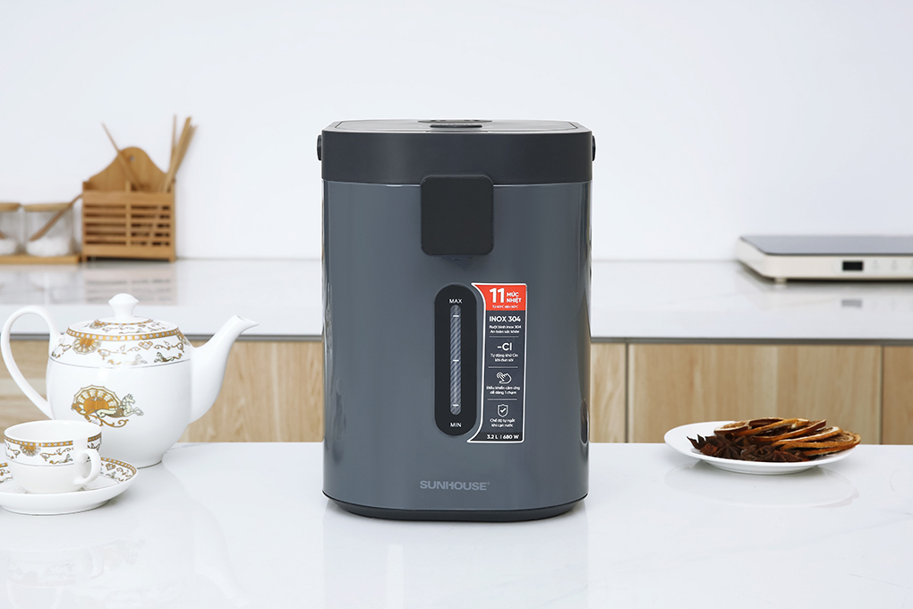 Bình thủy điện Sunhouse SHD1440 3.2 lít Màu Xám