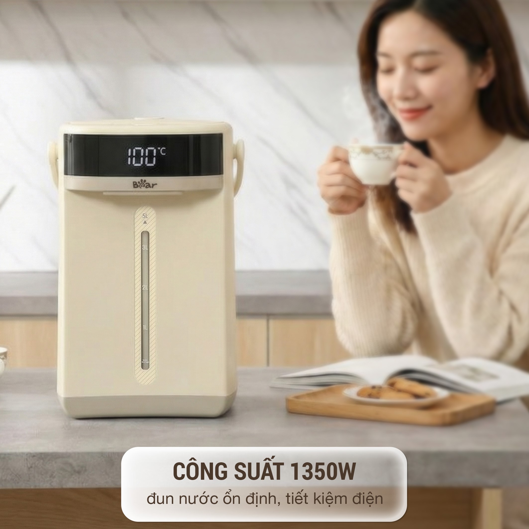 Bình thuỷ điện Bear EWB-5H50C62 5 lít