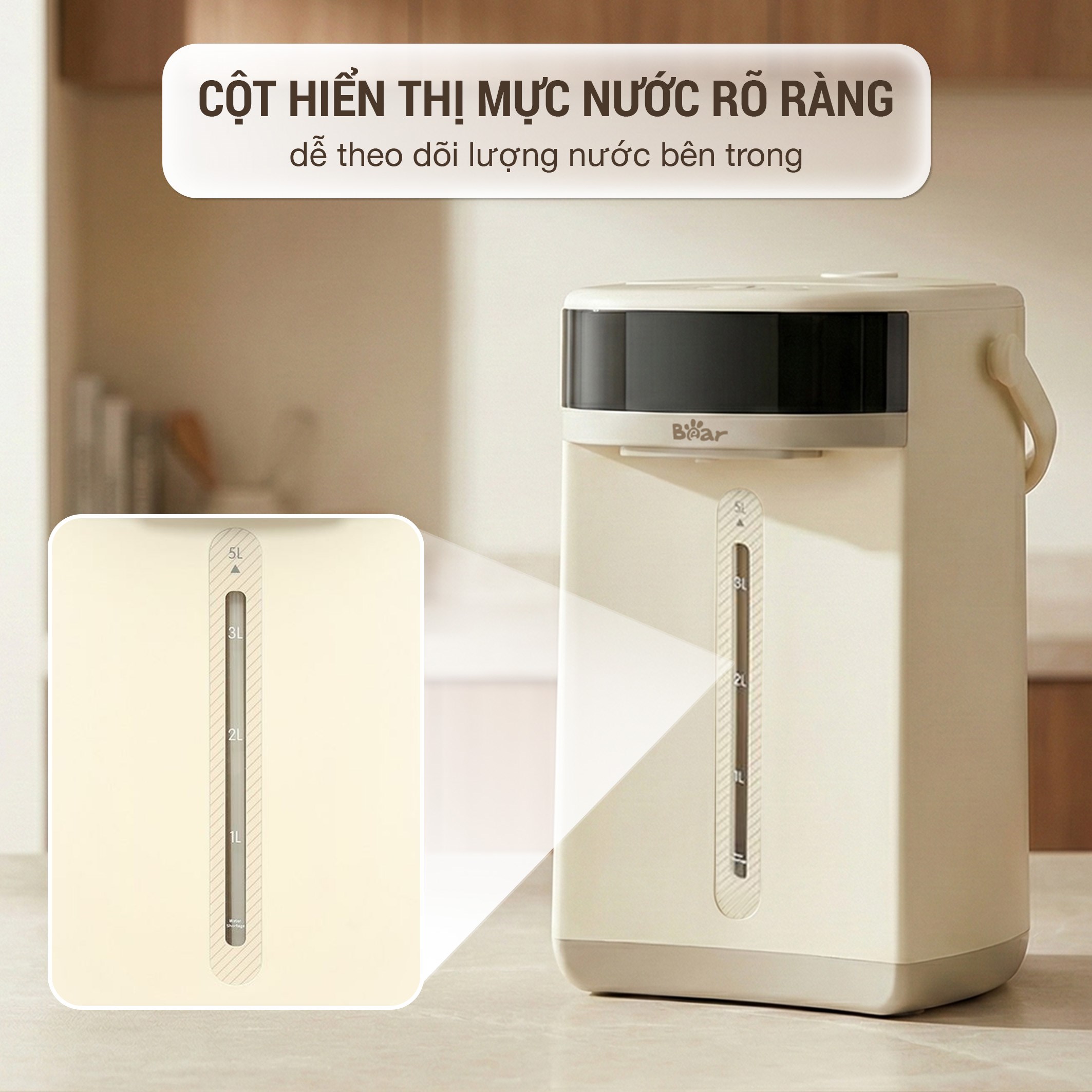 Bình thuỷ điện Bear EWB-5H50C62 5 lít