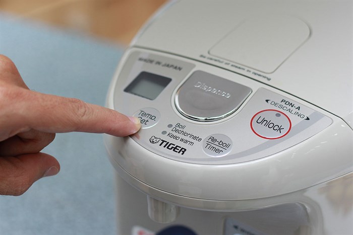 Bình Thủy điện Tiger PDN-A40W 4.0 lít Màu Xám nhạt