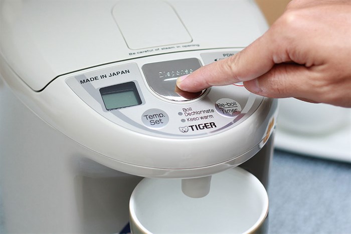 Bình Thủy điện Tiger PDN-A40W 4.0 lít Màu Xám nhạt