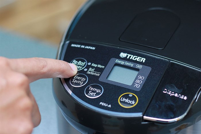 Bình thủy điện Tiger PDU-A40W 4.0 lít Màu Đen - Xám