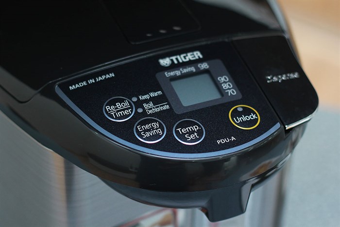 Bình thủy điện Tiger PDU-A40W 4.0 lít Màu Đen - Xám