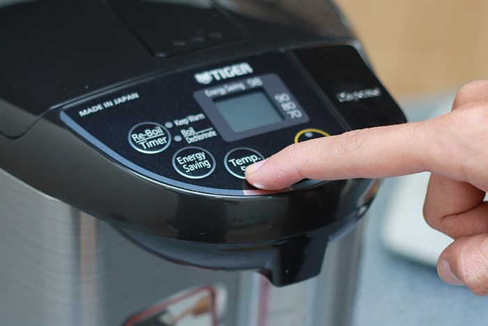 Bình thủy điện Tiger PDU-A40W 4.0 lít Màu Đen - Xám