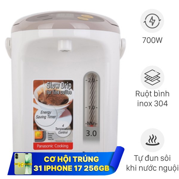 Bình thủy điện Panasonic NC-EG3000CSY 3 lít