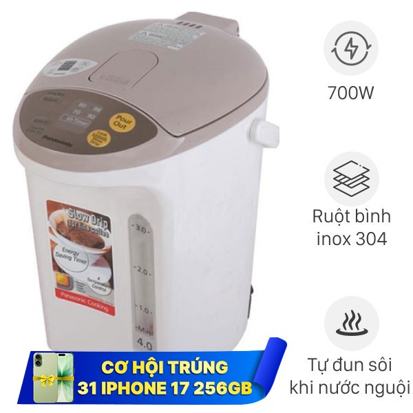 Bình thủy điện Panasonic NC-EG4000CSY 4 lít