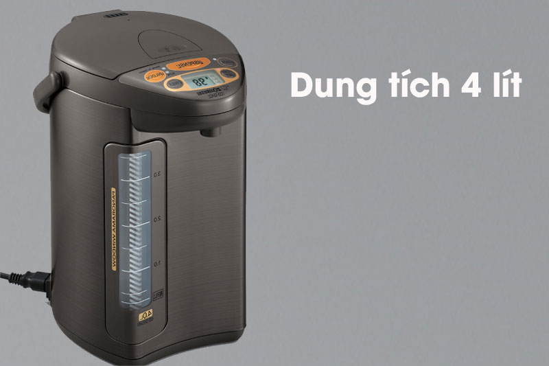 Dung tích 4 lít - Bình thủy điện Zojirushi CD-QAQ40-TA 4 lít