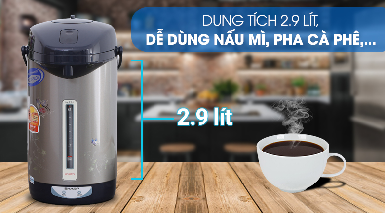 Bình thủy điện Sharp KP-30STV 2.9 lít