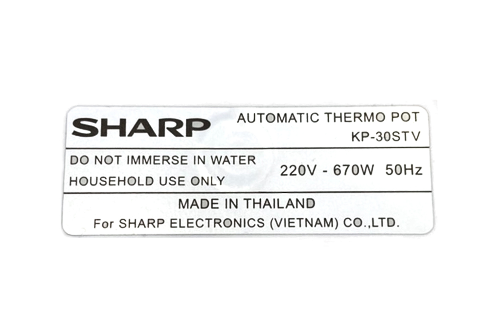 Bình thủy điện Sharp KP-30STV 2.9 lít - 12
