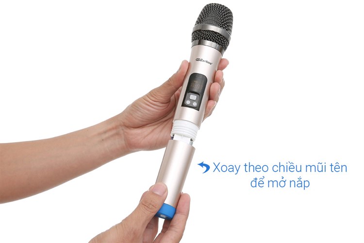 Micro không dây Zenbos MZ-201 Màu Vàng đồng
