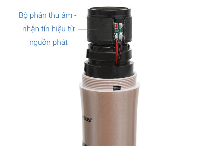 Micro không dây Zenbos MZ-201 Màu Vàng đồng