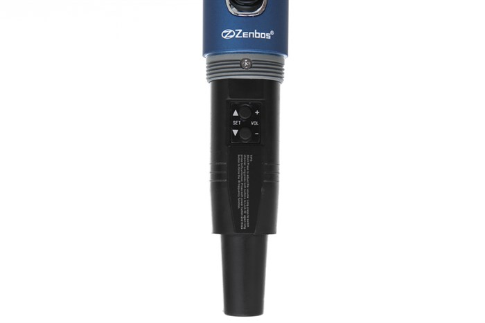 Cặp micro không dây Zenbos MZ-212 Màu Xanh đen - Đỏ cam