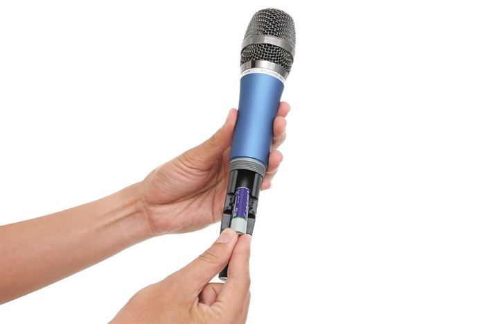 Cặp micro không dây Zenbos MZ-212 Màu Xanh đen - Đỏ cam