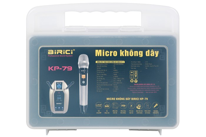 Micro không dây Birici KP-79 Màu Đen - Vàng