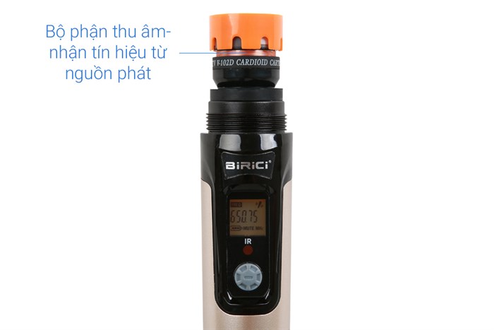 Micro không dây Birici KP-79 Màu Đen - Vàng