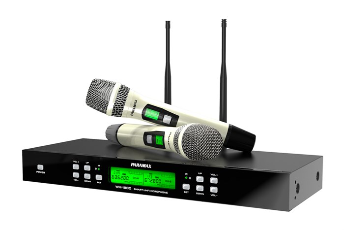 Cặp micro không dây Paramax WM-1800 Màu Đen