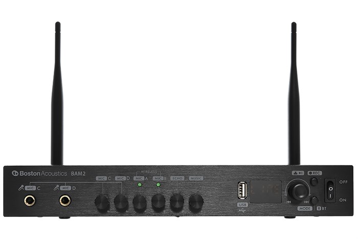 Cặp Micro Không Dây và Bộ Thu Phát Boston Acoustics BAM2 Màu Đen