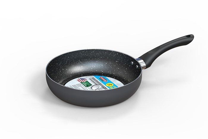 Chảo nhôm chống dính vân đá đáy từ 20cm Sunhouse SH1120MX Màu Xám