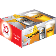 Bia Sapporo ( lốc 12 lon) - khuyến mãi